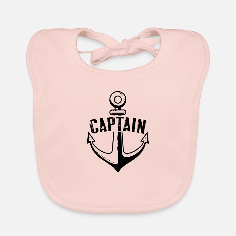 Captain Gift Boat Sailor Sailboat Organic Baby Bibs