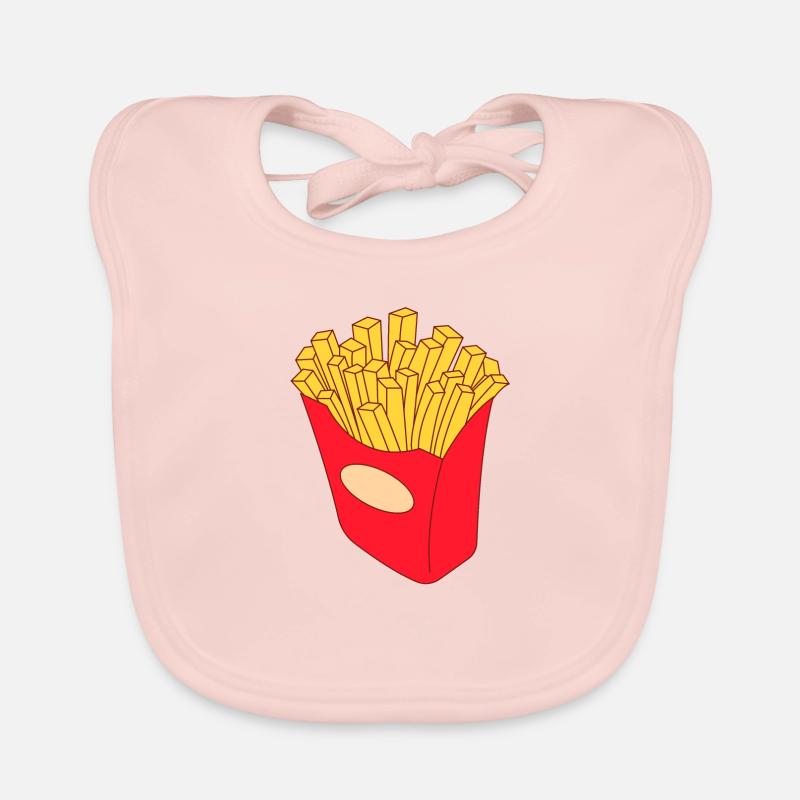frites Bavoir bio Bébé