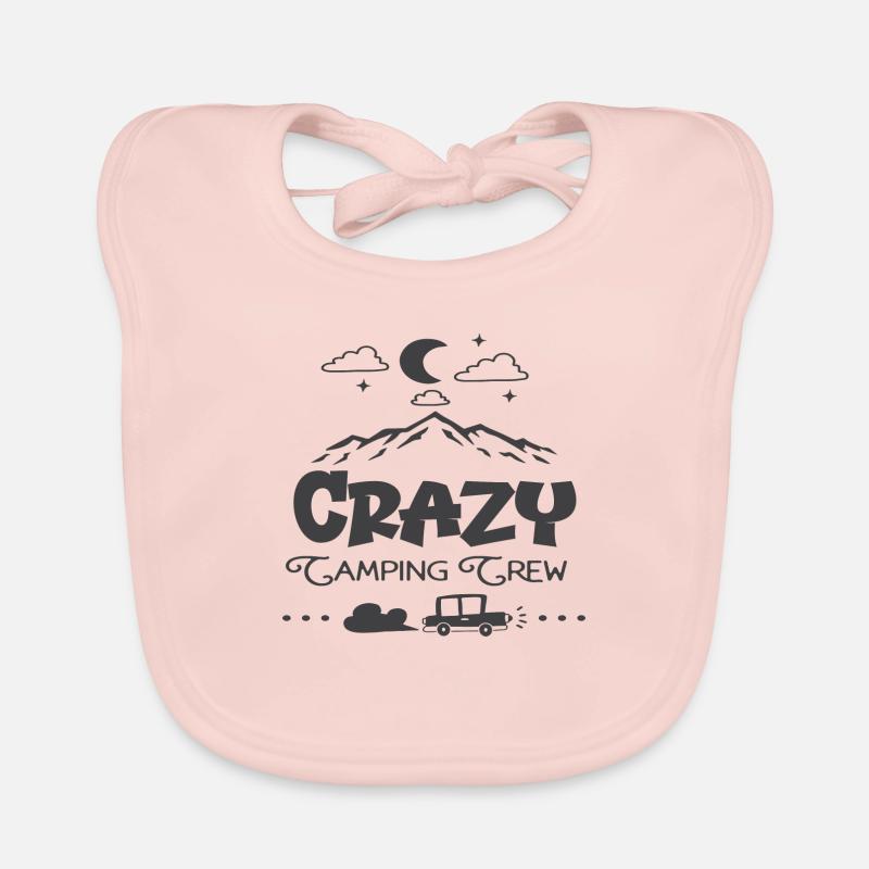 Crazy Camping Crew Baby Bio-Lätzchen