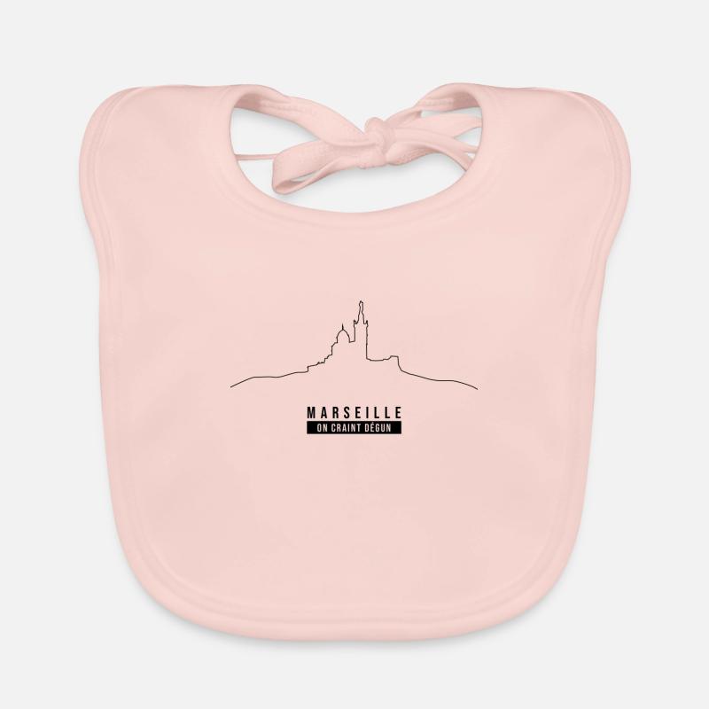 Marseille, On Craint Dégun V.2 Bavoir bio Bébé
