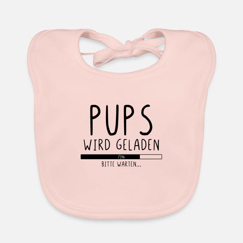 Pups wird geladen bitte warten Baby Bio-Lätzchen