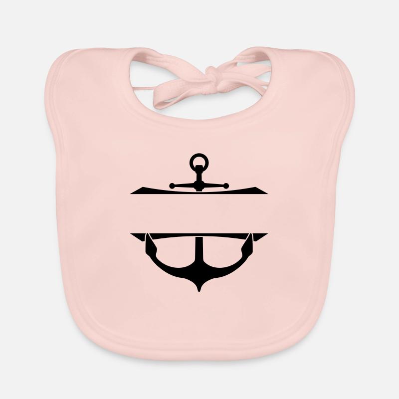 Insert Text Anchor Organic Baby Bibs