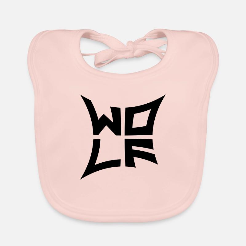 Wild Wolf Logo Bavoir bio Bébé