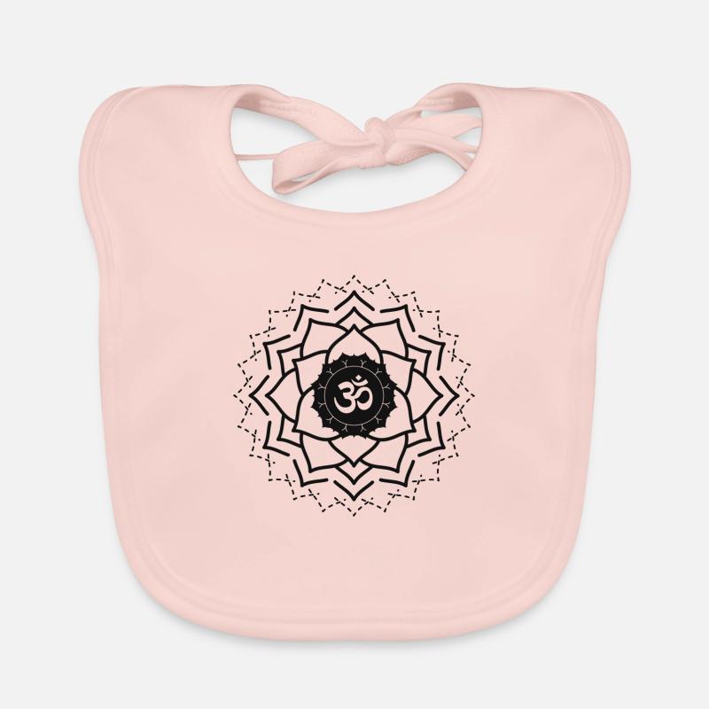 ohm zeichen blume des Lebens Baby Bio-Lätzchen