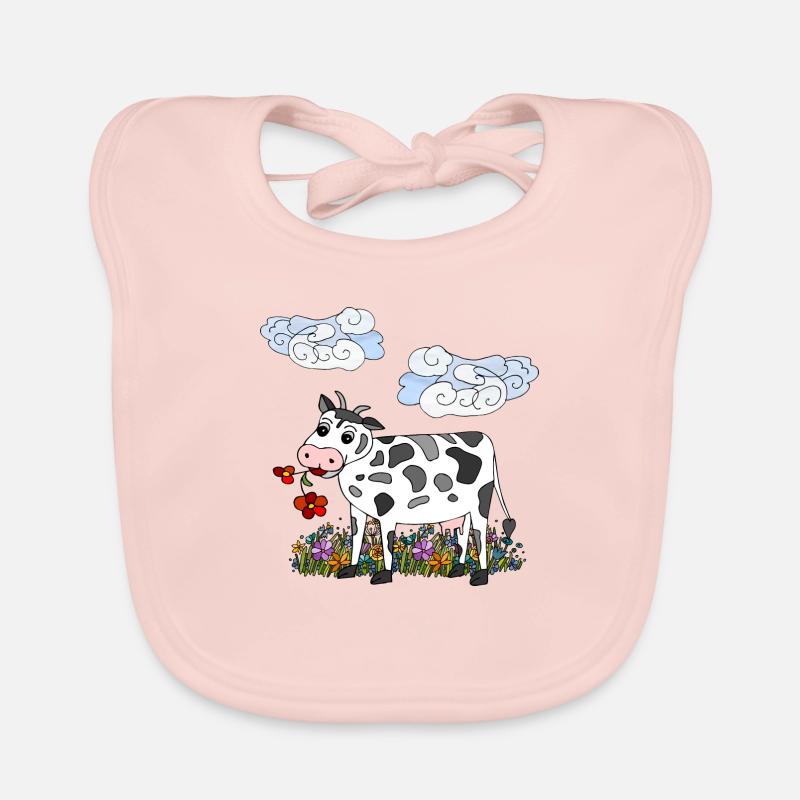 Vache Bavoir bio Bébé
