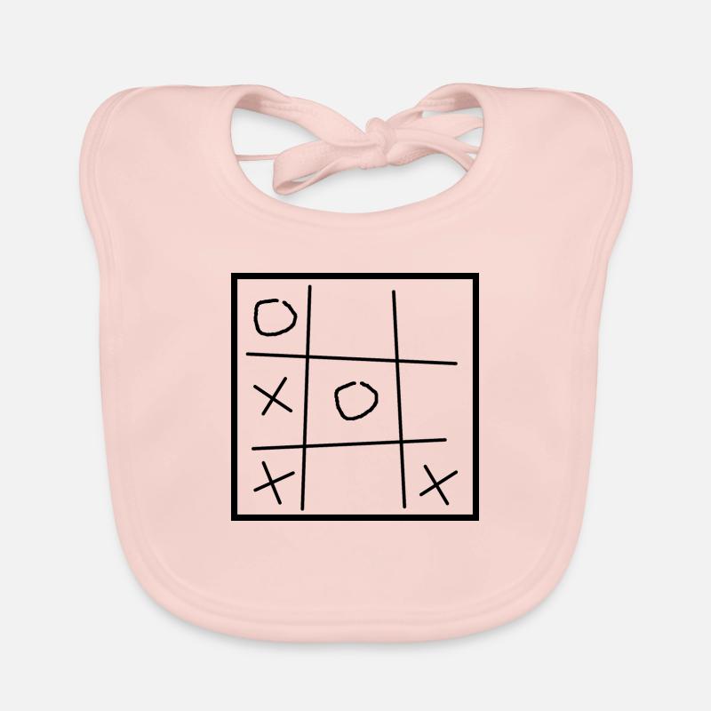 Tic Tac Toe | | de jeu Symboles Bavoir bio Bébé