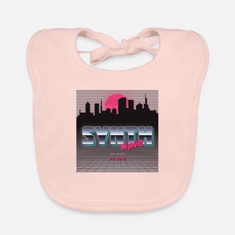 Synthwave Organic Baby Bibs