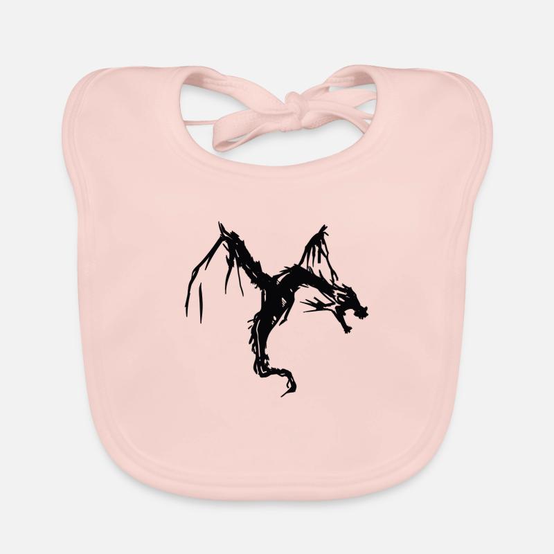 Dragon | Monster | Mythical creatures | Dinosaur Organic Baby Bibs