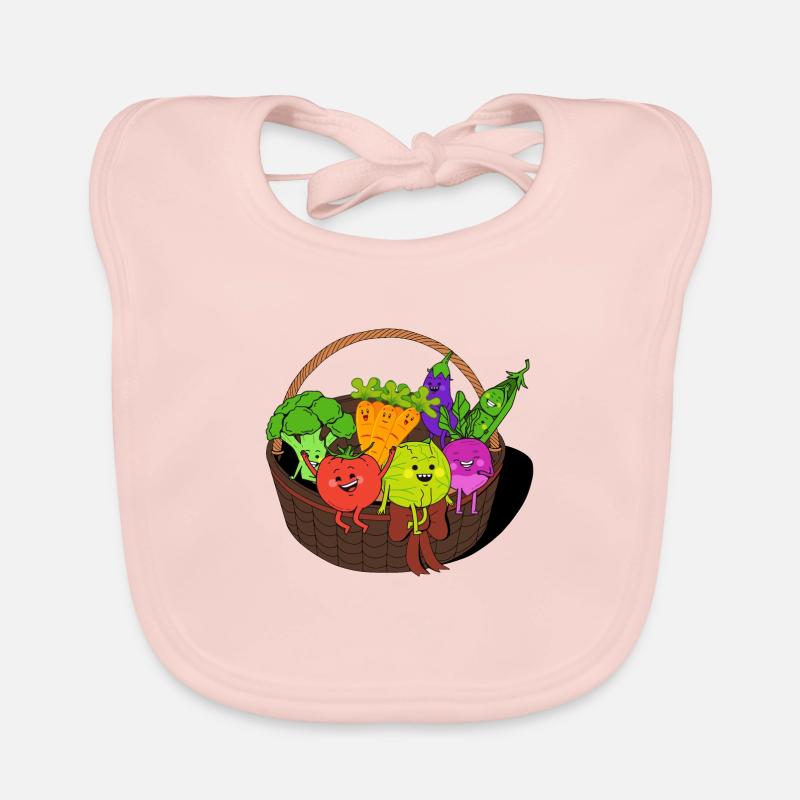 Vegetable basket Organic Baby Bibs