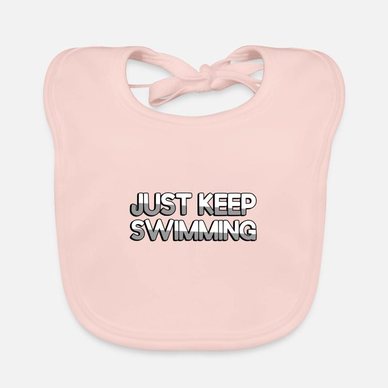 CONTINUEZ À NAGER - Schwimmen Bavoir bio Bébé