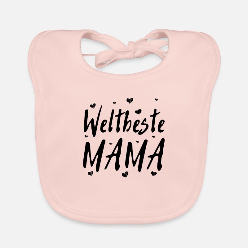 Weltbeste Mama | Mutter | Mama | Eltern | Frau - Baby Bio-Lätzchen - Rose