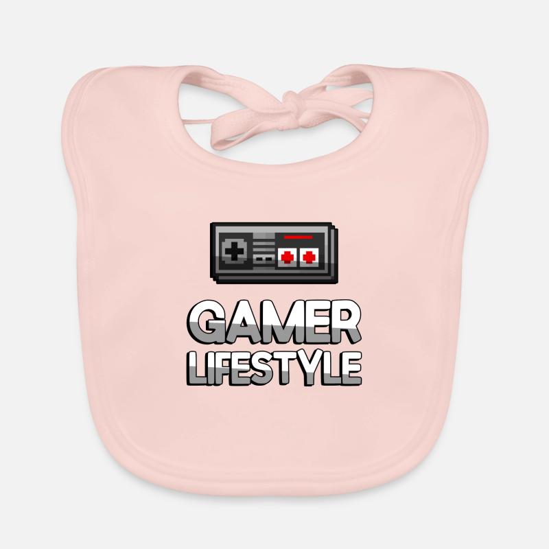 GAMER LIFESTYLE + NES Controller - Gaming Organic Baby Bibs