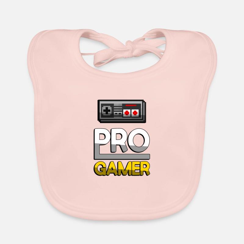 PRO GAMER (Yellow) + NES Controller - Gaming Organic Baby Bibs