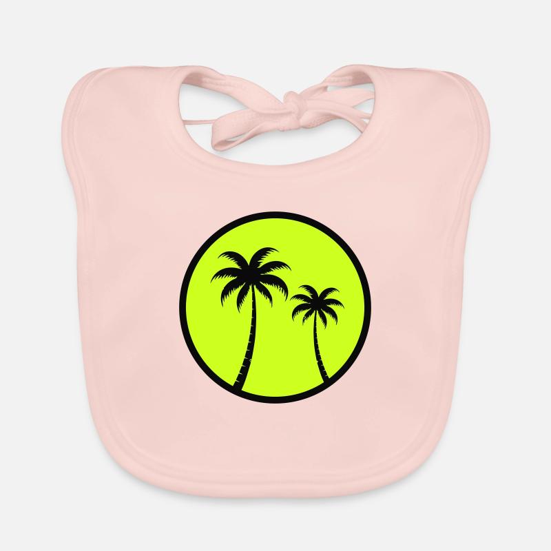 Palm trees Organic Baby Bibs