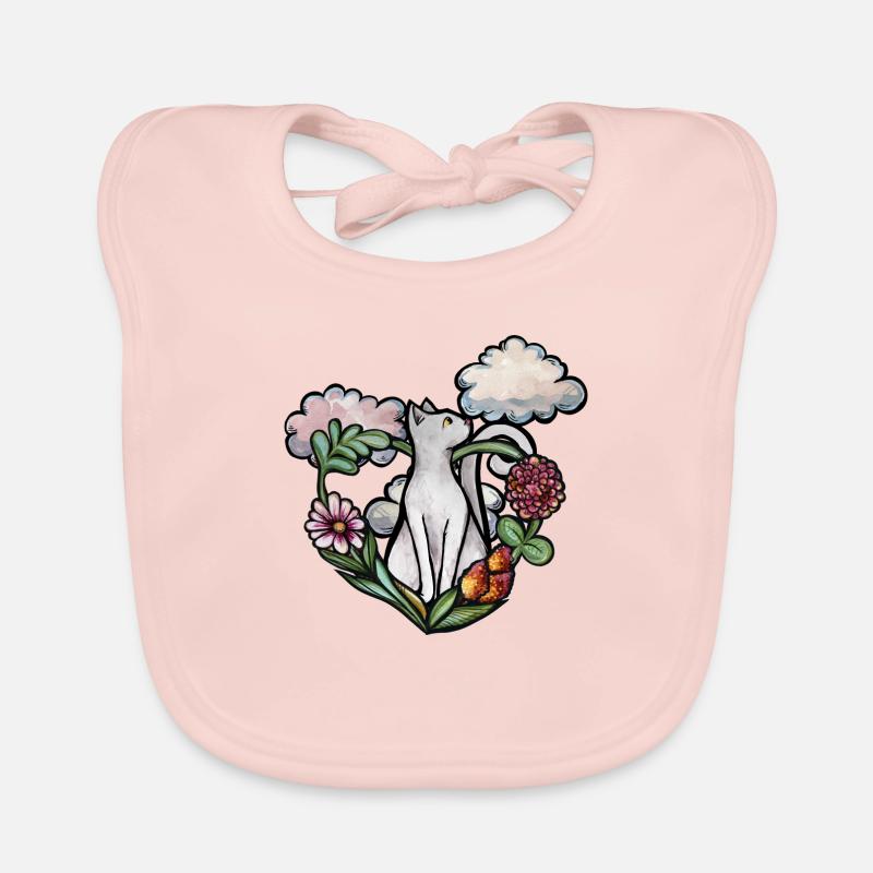 White Cat Organic Baby Bibs