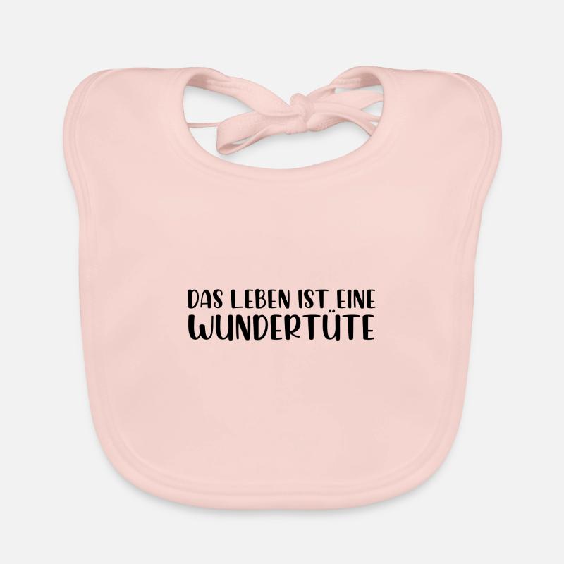 Das Leben ist eine Wundertüte Baby Bio-Lätzchen