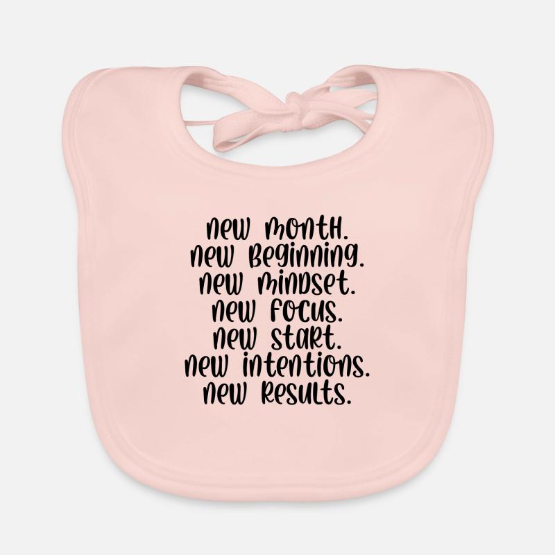 New month beginning mindset focus start Baby Bio-Lätzchen
