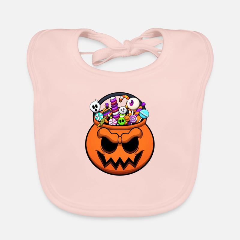 Halloween Trick oder Treat Süßigkeiten Baby Bio-Lätzchen