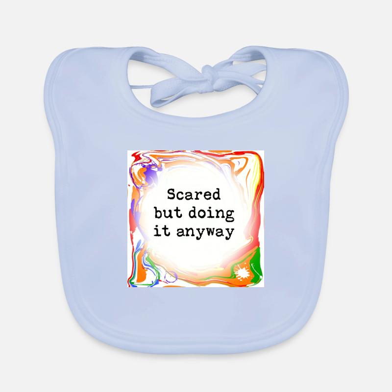 Sometimes scared Organic Baby Bibs