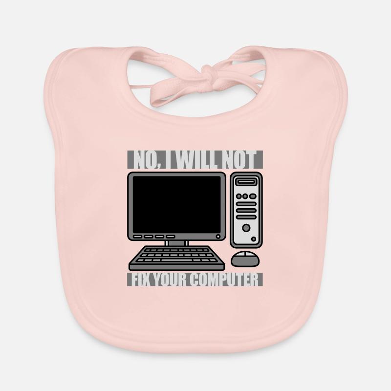not fix your computer Organic Baby Bibs