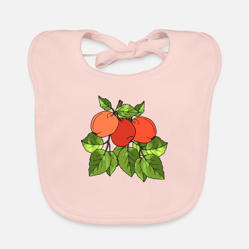 Apples Organic Baby Bibs