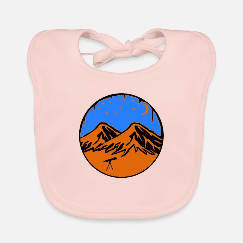 Starry Sky Mountains Organic Baby Bibs