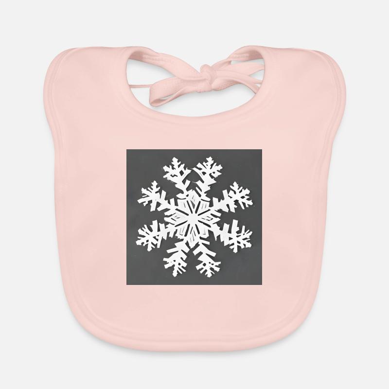 Simple flocon de neige Bavoir bio Bébé