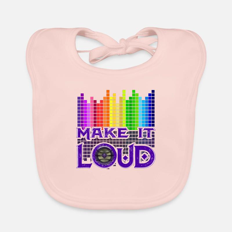 Make it loud è il motto per un suono perfetto Bavaglino ecologico per neonato