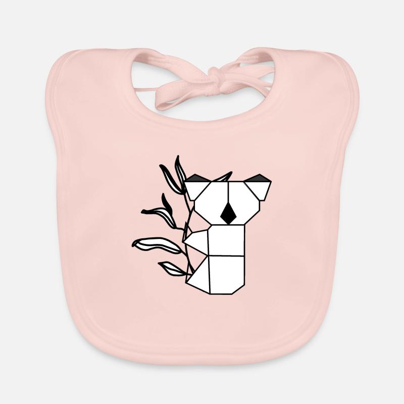 Koala auf Eukalyptus Baby Bio-Lätzchen