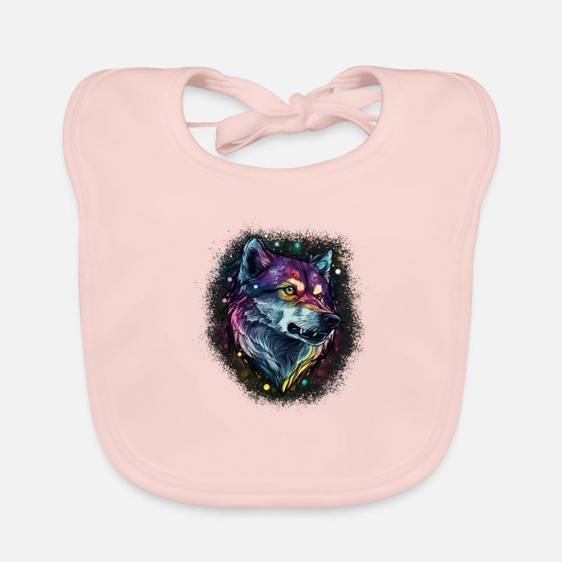 Painted wolf Organic Baby Bibs