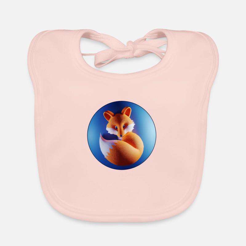 Kleiner Fuchs in einer Blase Baby Bio-Lätzchen