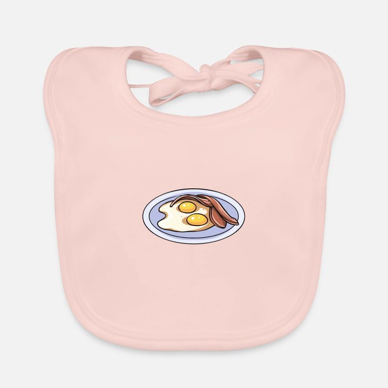 Eggs Bacon Breakfast Organic Baby Bibs