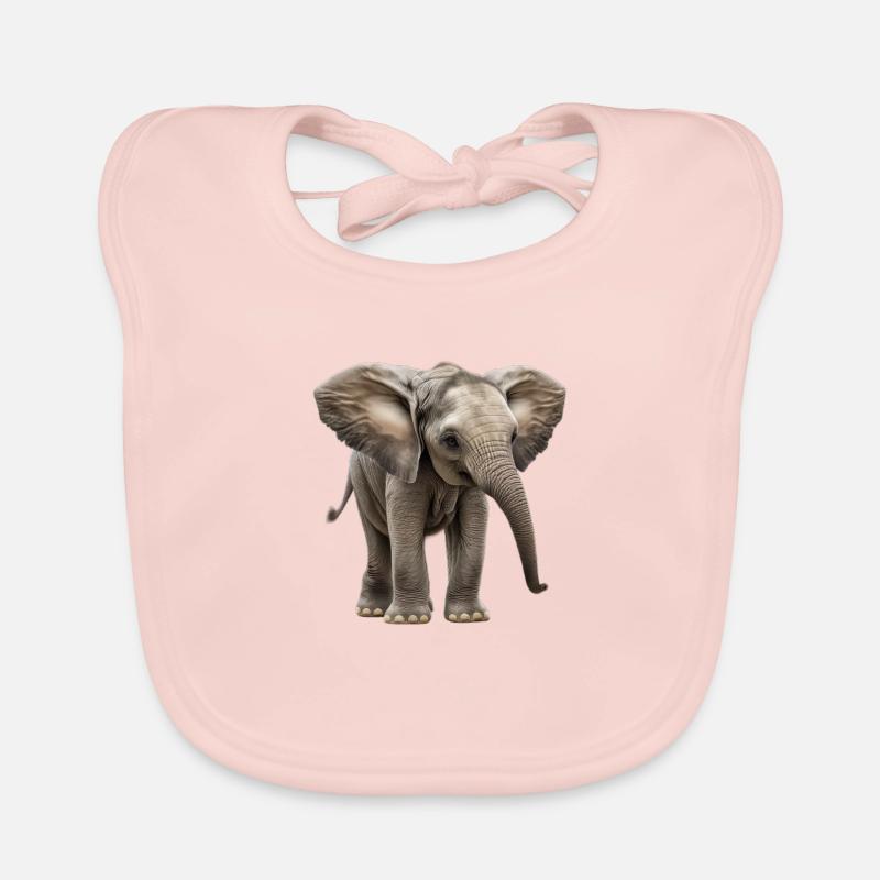 Méga mignon bébé éléphant Bavoir bio Bébé