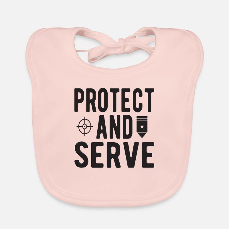 Protéger et servir Bavoir bio Bébé