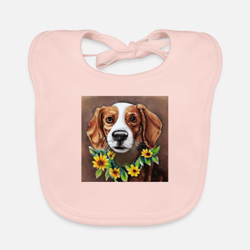 Pleurage! Source! -Beagle Bavoir bio Bébé