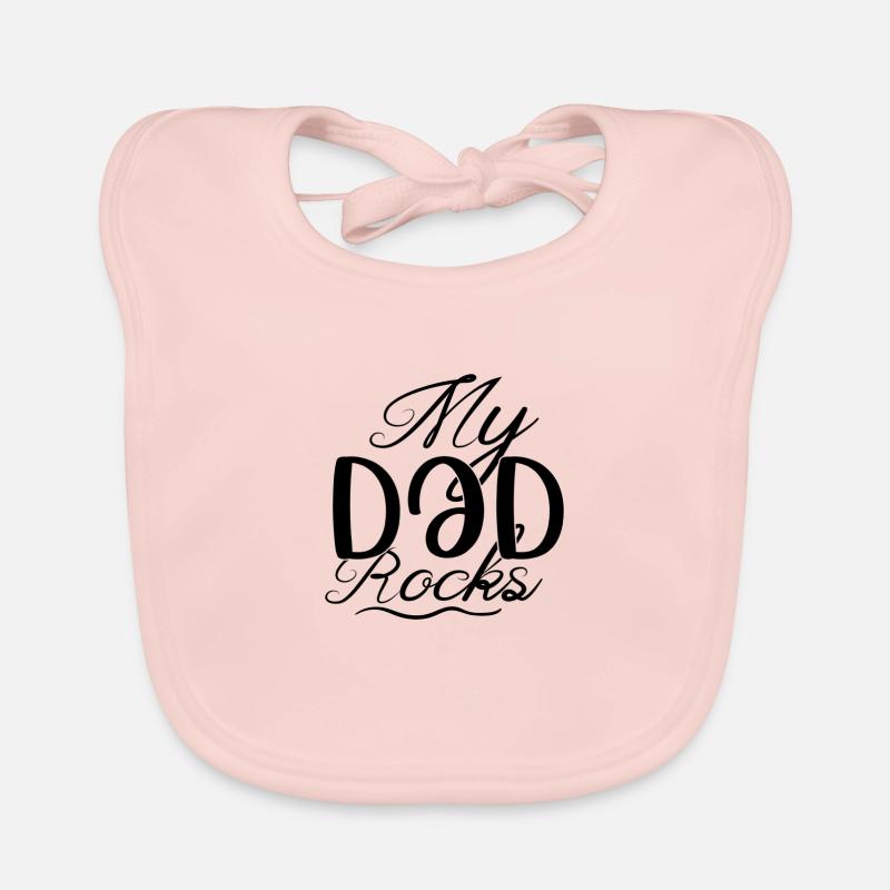 My Dad Rocks Baby Bio-Lätzchen