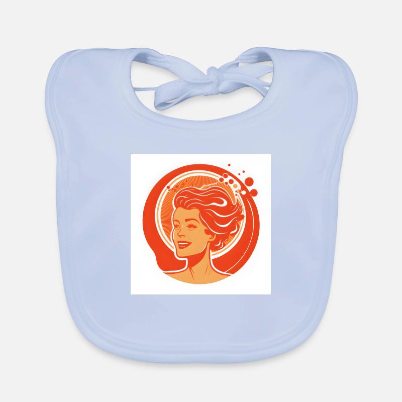Frau Logo Baby Bio-Lätzchen