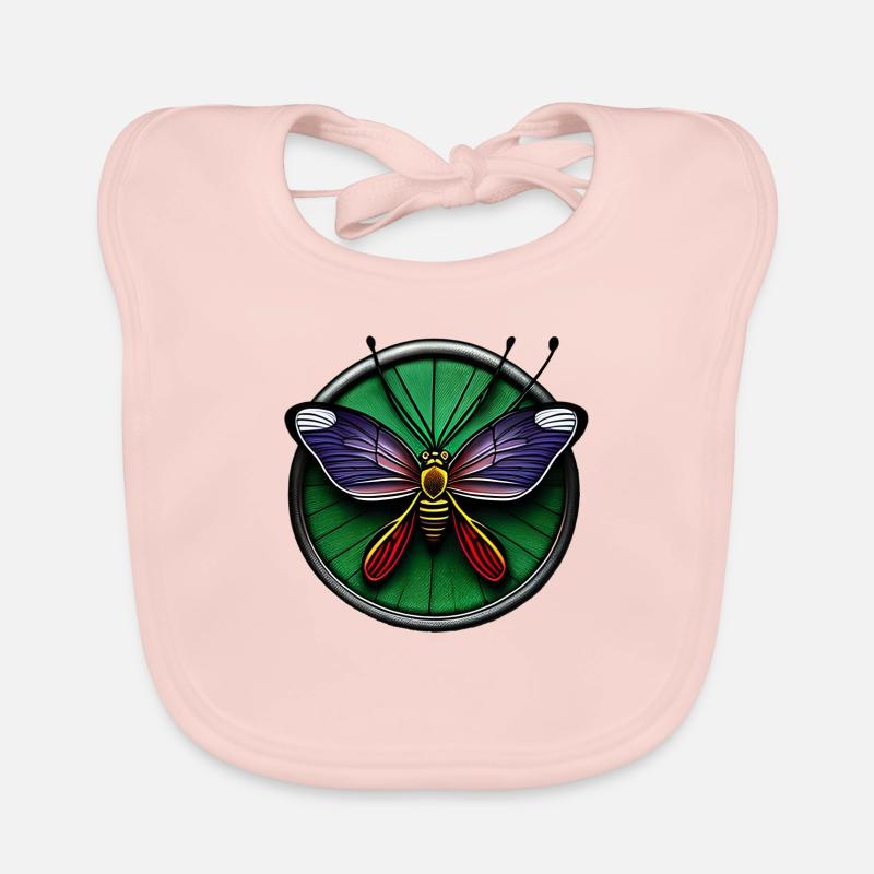 Mouche multicolor Bavoir bio Bébé