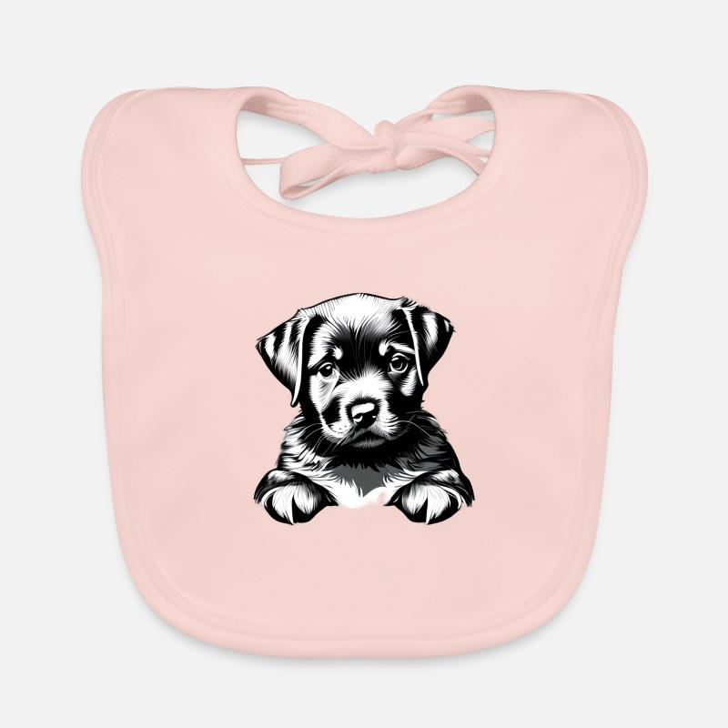 Labrador, propriétaire du chiot Labrador Retriever Bavoir bio Bébé