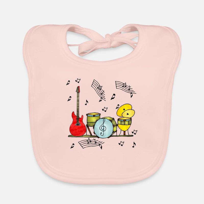 Musical instruments Organic Baby Bibs
