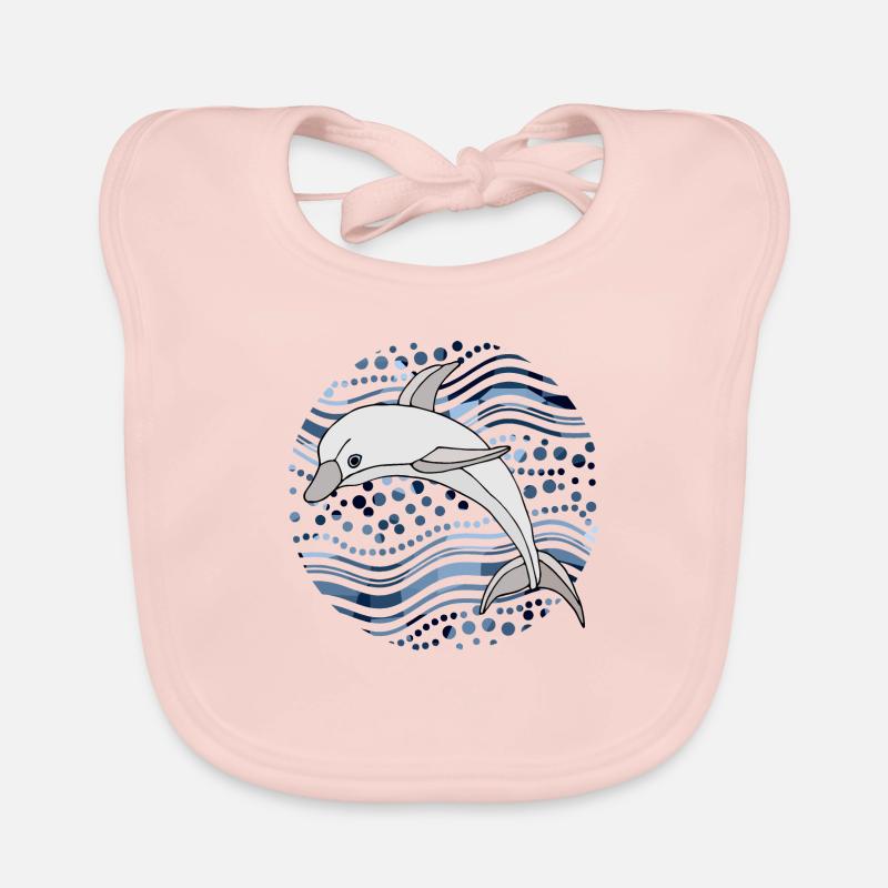 Dauphin Bavoir bio Bébé