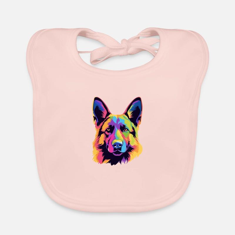Schäferhund Baby Bio-Lätzchen