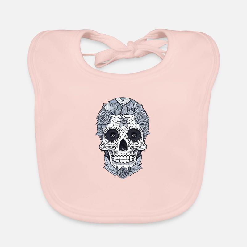 Skull Organic Baby Bibs
