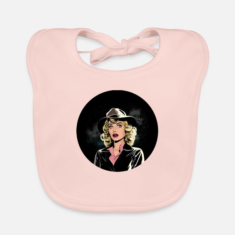 Retro Agent Organic Baby Bibs