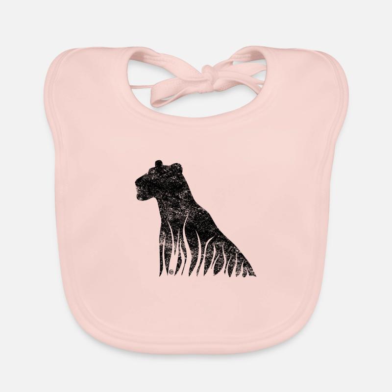 Lionne - Bavoir bio Bébé - rose