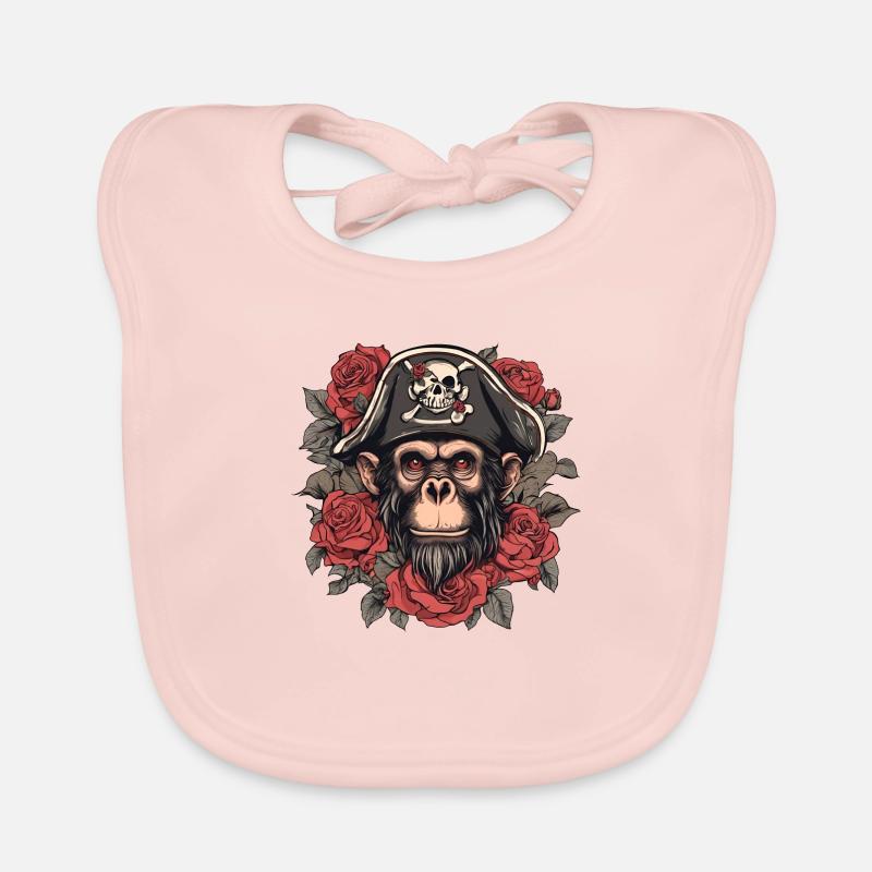 Pirate Monkey Organic Baby Bibs
