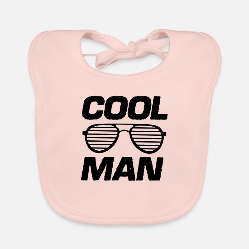 cool man - Baby Bio-Lätzchen - Rose