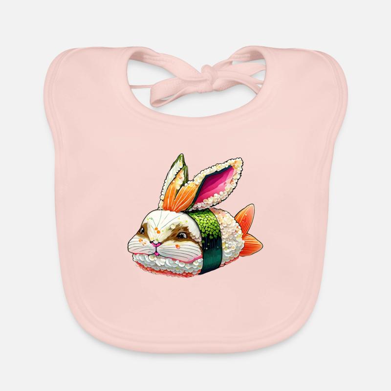 Lapin à sushi Bavoir bio Bébé