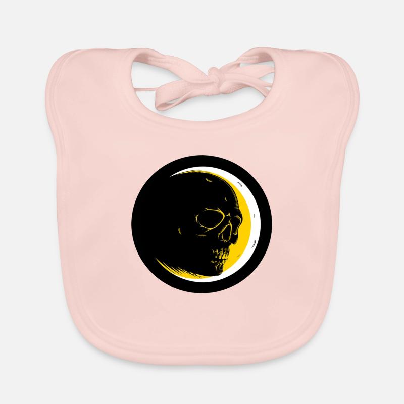 La face cachée de la Lune - Bavoir bio Bébé - rose