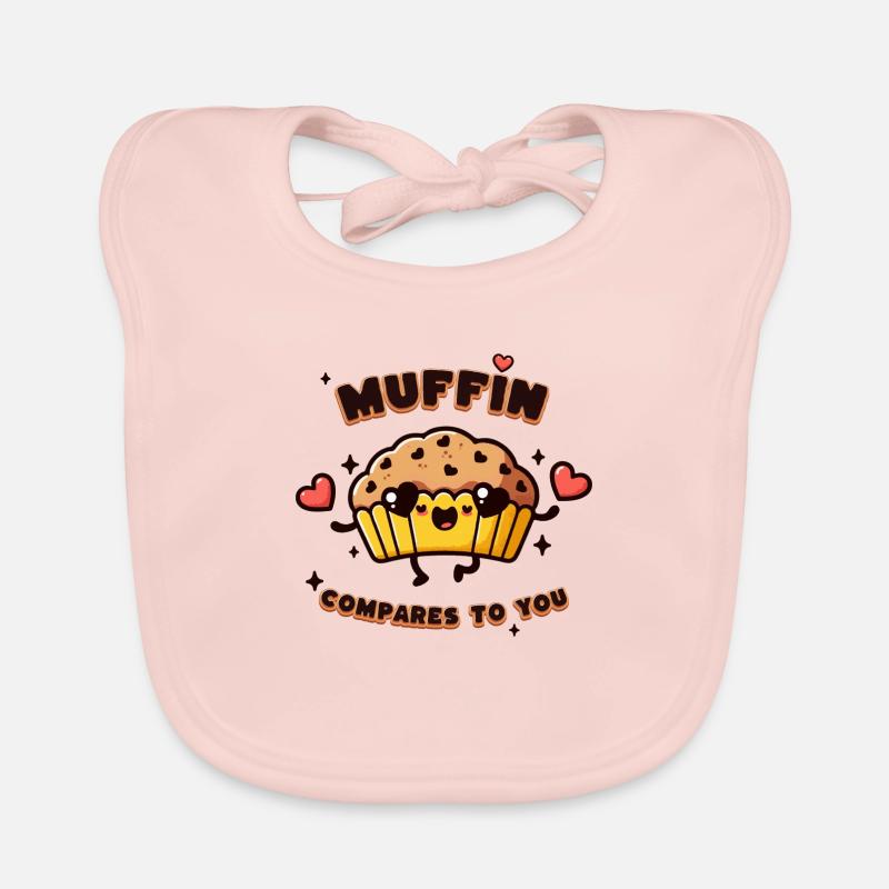 Conception de jeu de mots mignon muffin Bavoir bio Bébé